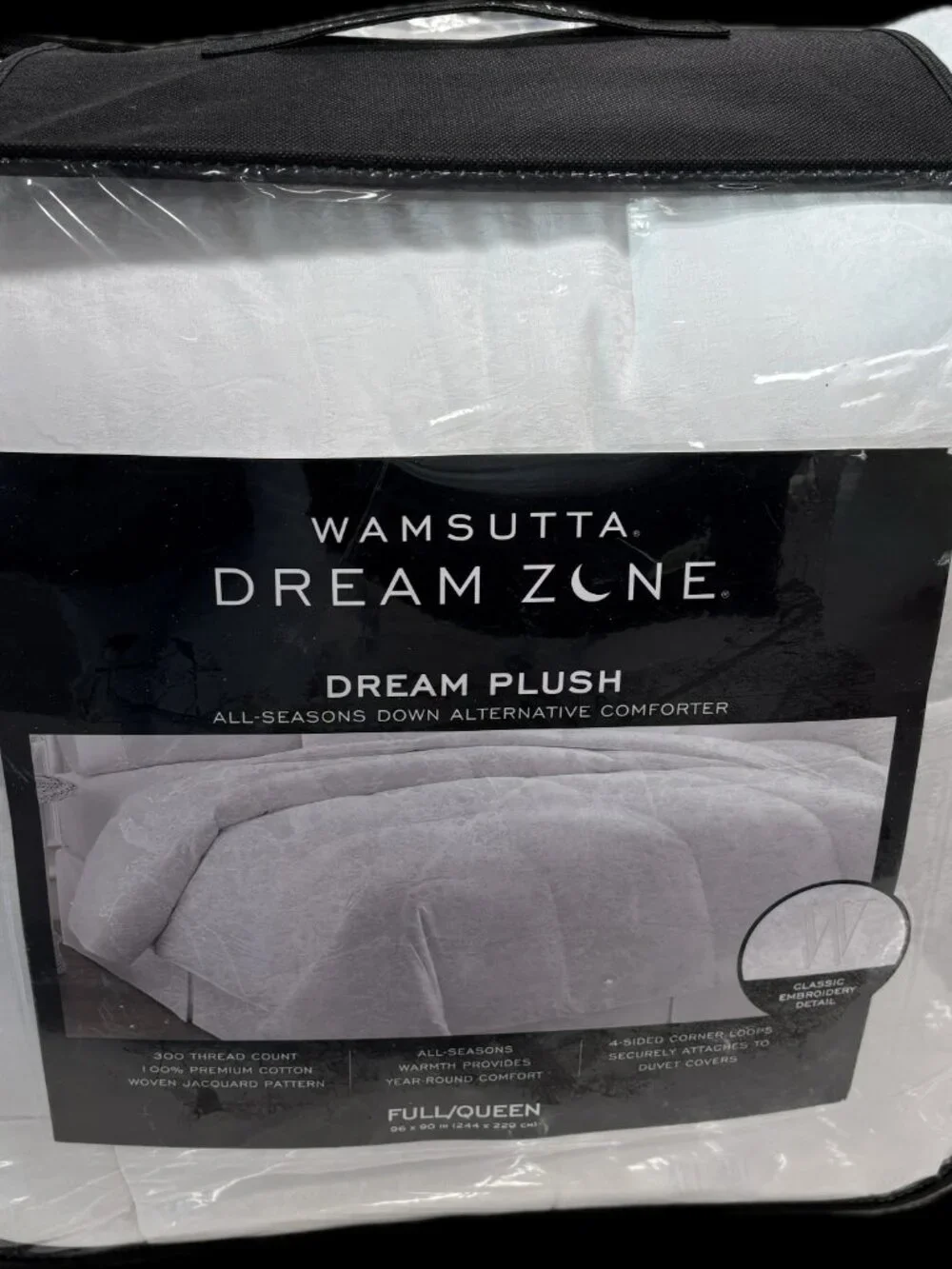 Wamsutta Dream Zone Alternative Down Dream Plush Comforter All Seasons Queen New